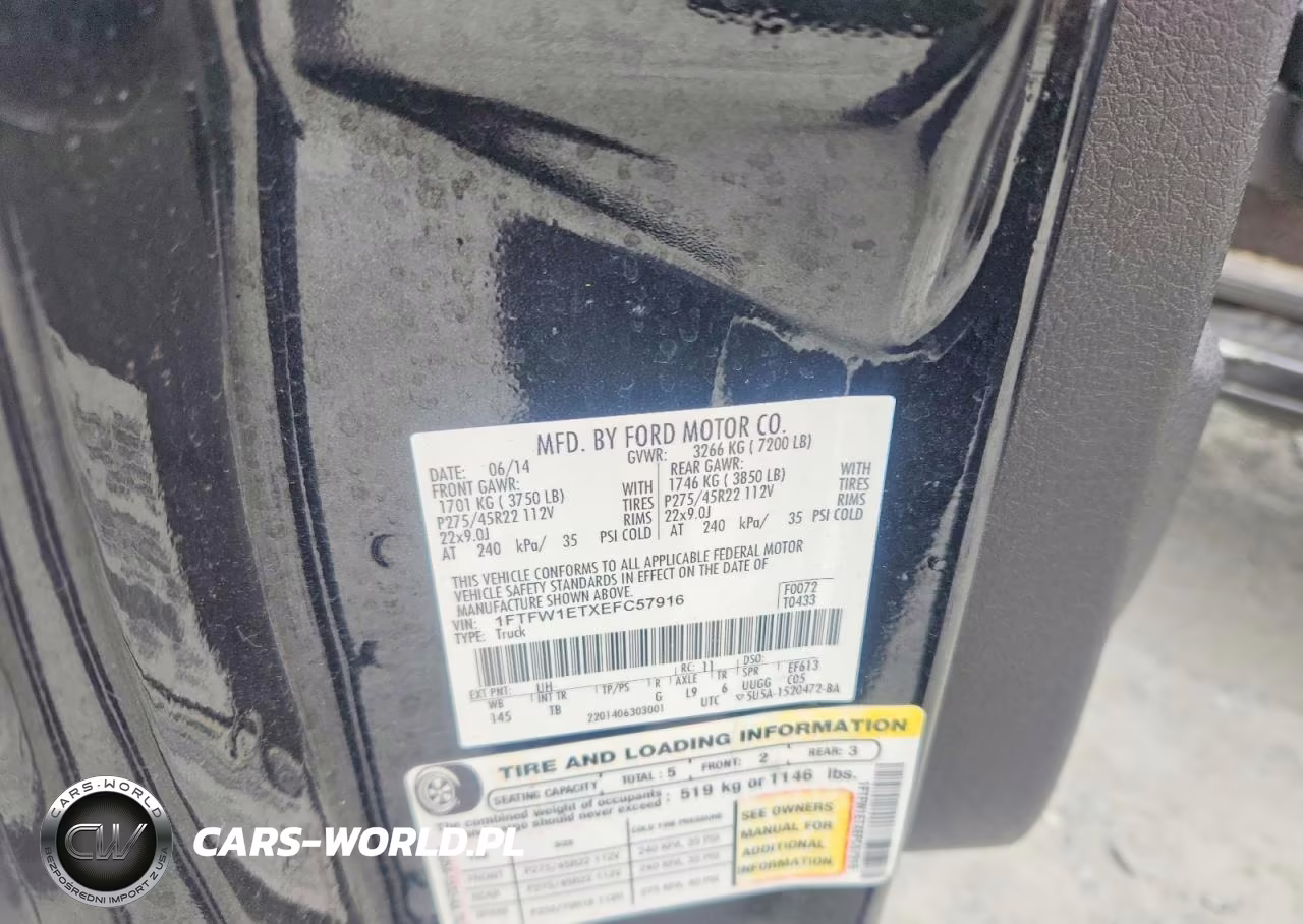 2014 Ford F150 Supercrew VIN:1FTFW1ETXEFC57916 - 12