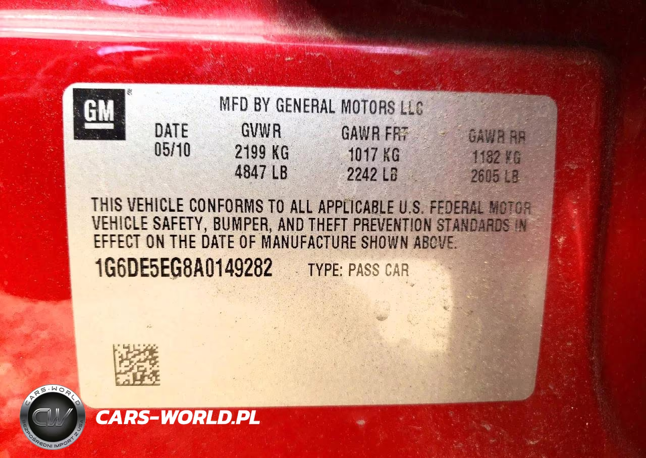 2010 Cadillac Cts Luxury Collection VIN:1G6DE5EG8A0149282 - 12
