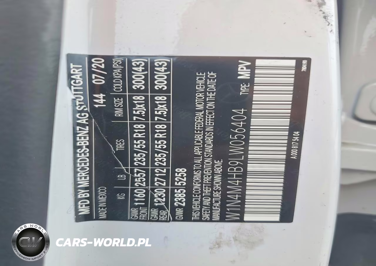 2020 Mercedes-Benz Glb 250 4Matic VIN:W1N4M4HB9LW056404 - 13