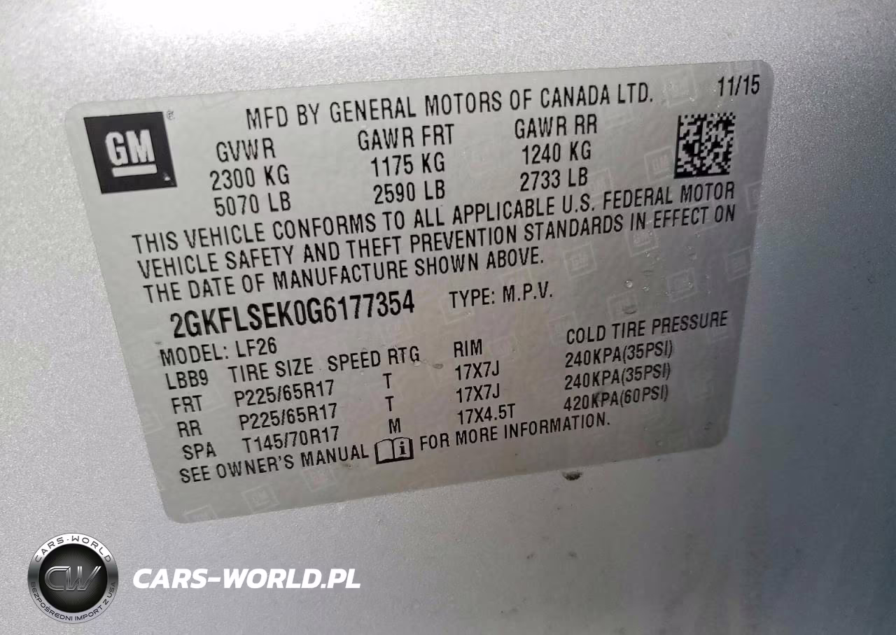2016 GMC Terrain Sle VIN:2GKFLSEK0G6177354 - 13