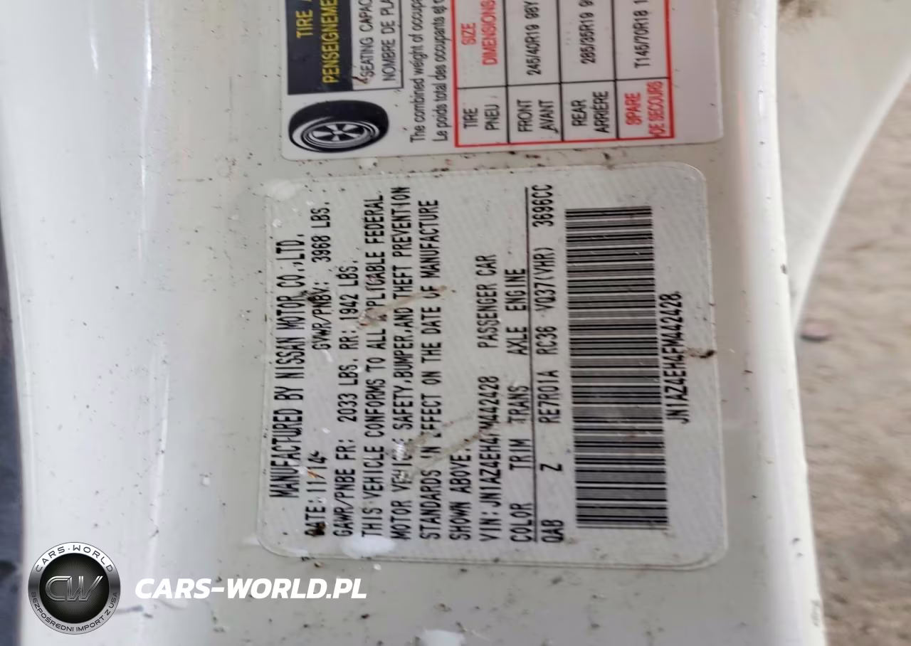 2015 Nissan 370Z Base VIN:JN1AZ4EH4FM442428 - 12