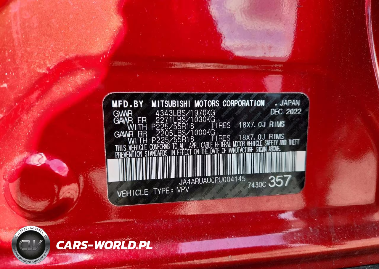 2023 Mitsubishi Outlander Sport S-Se VIN:JA4ARUAU0PU004145 - 14