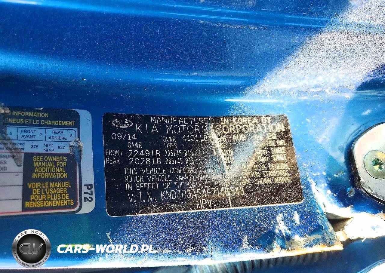 2015 Kia Soul + VIN:KNDJP3A54F7146543 - 14