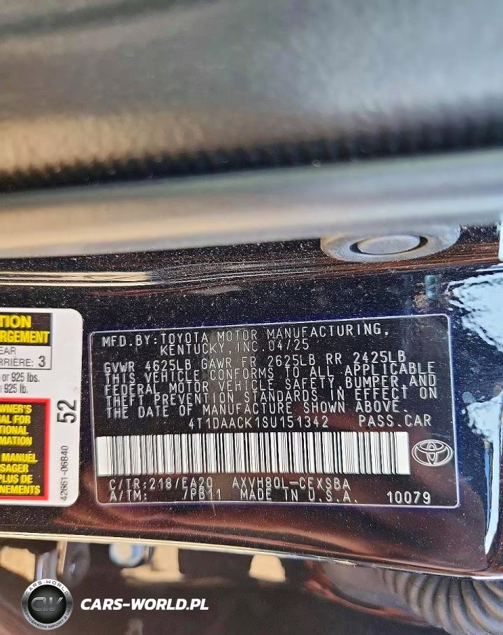 2025 Toyota Camry Xse VIN:4T1DAACK1SU151342 - 12
