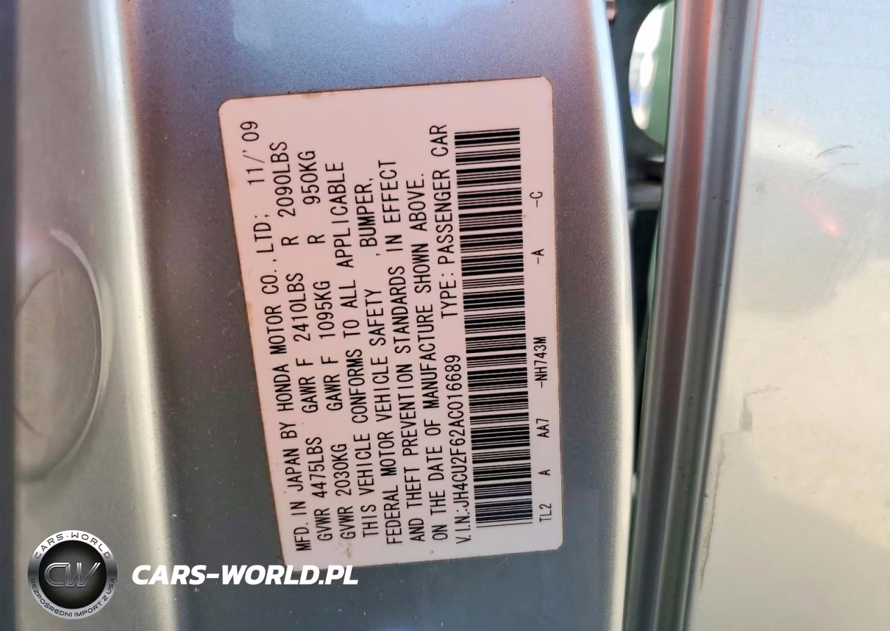 2010 Acura Tsx VIN:JH4CU2F62AC016689 - 12
