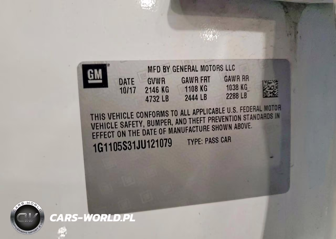 2018 Chevrolet Impala Lt VIN:1G1105S31JU121079 - 12