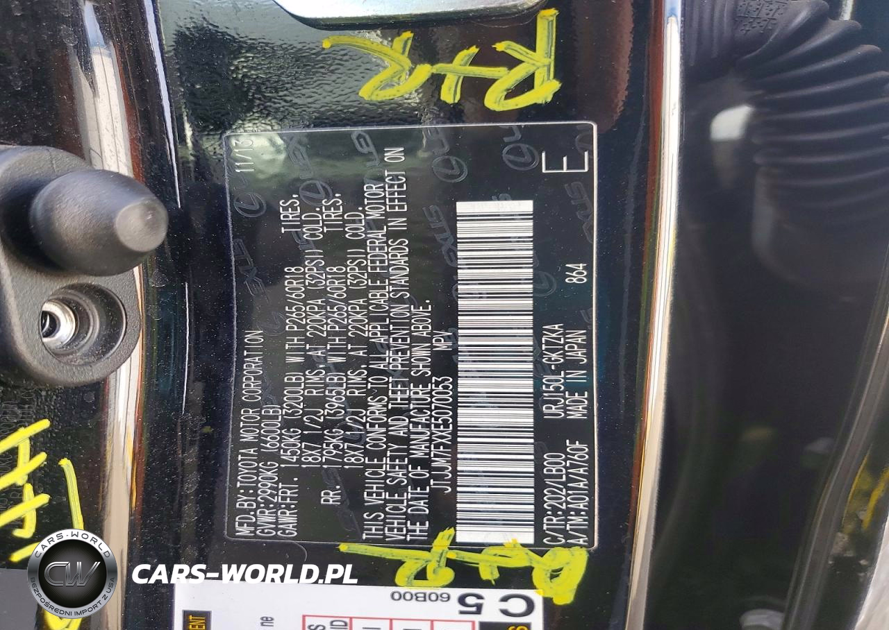 2014 Lexus Gx 460 Premium VIN:JTJJM7FXXE5070053 - 14