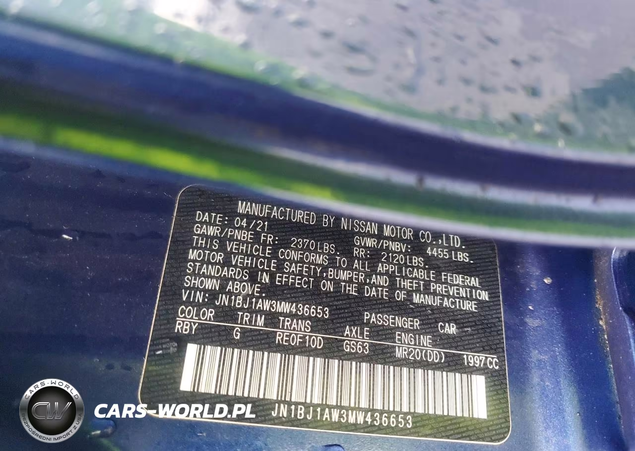2021 Nissan Rogue Sport S VIN:JN1BJ1AW3MW436653 - 13