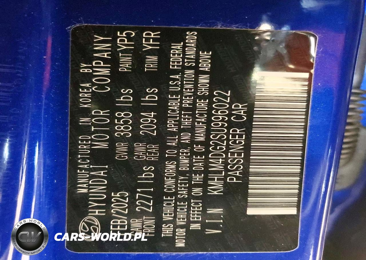 2025 Hyundai Elantra Sel Sport VIN:KMHLM4DG2SU996022 - 12
