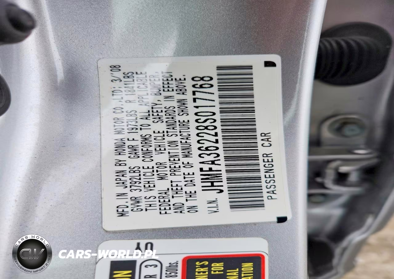 2008 Honda Civic Hybrid VIN:JHMFA36228S017768 - 13