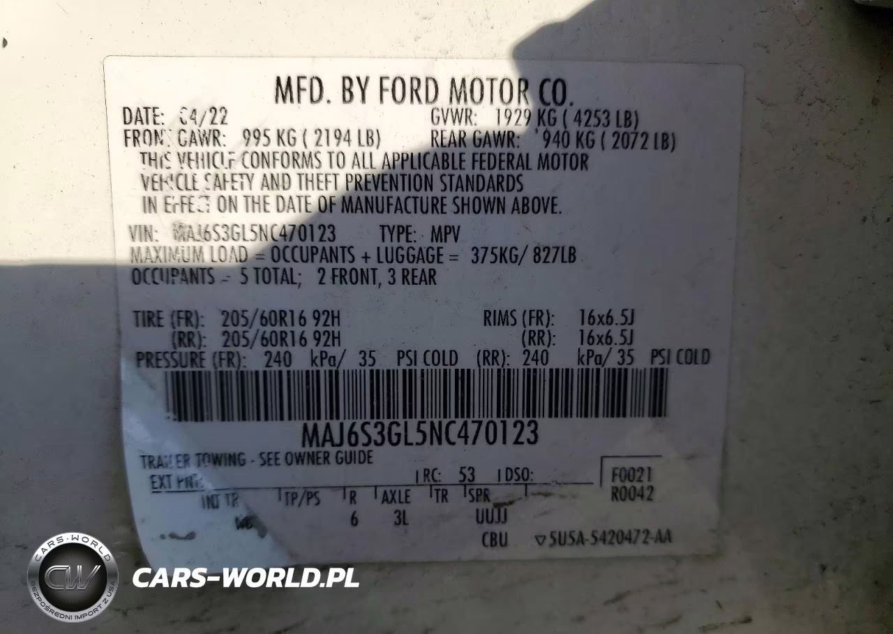 2022 Ford Ecosport Se VIN:MAJ6S3GL5NC470123 - 14