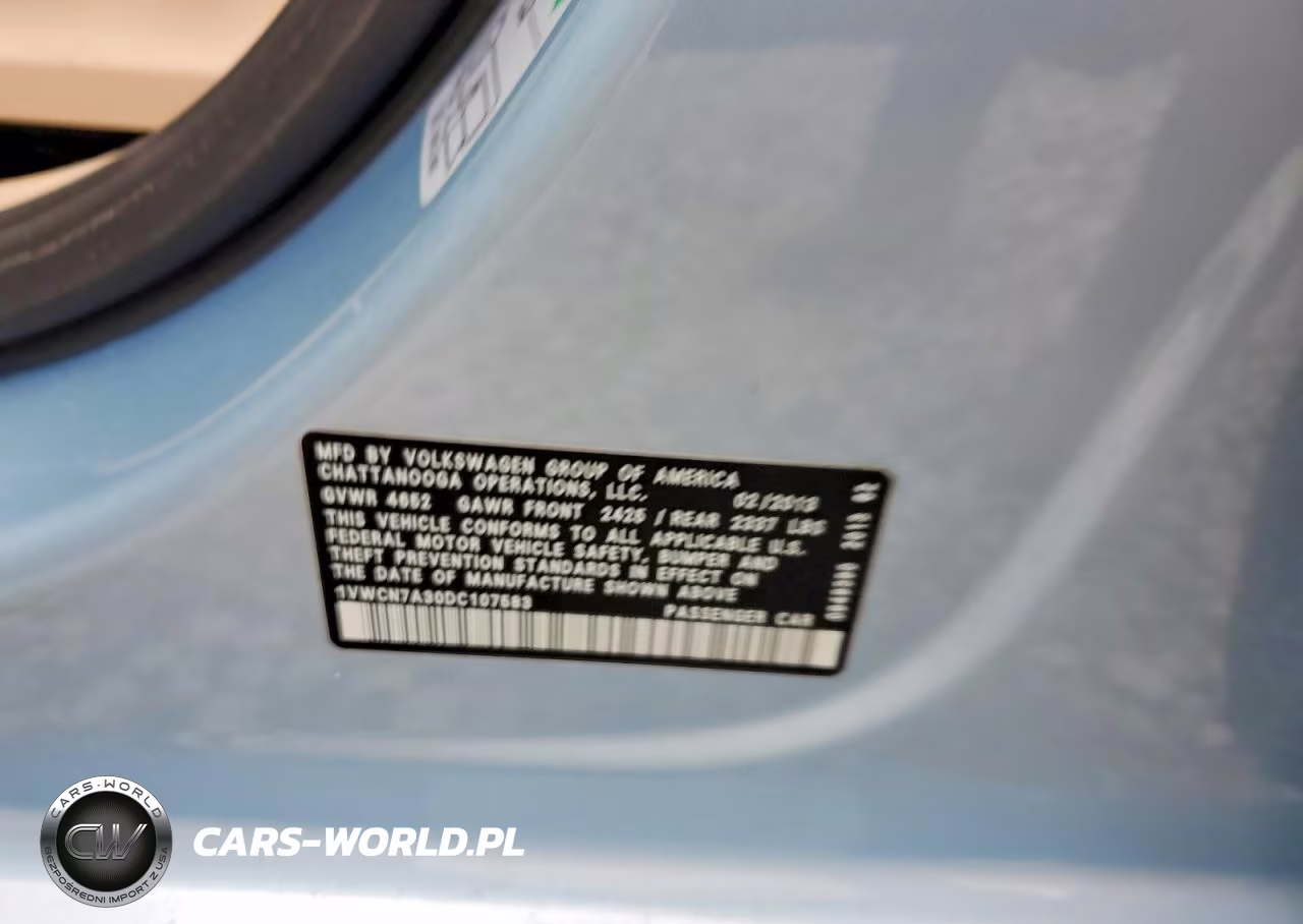 2013 Volkswagen Passat Sel VIN:1VWCN7A30DC107583 - 12