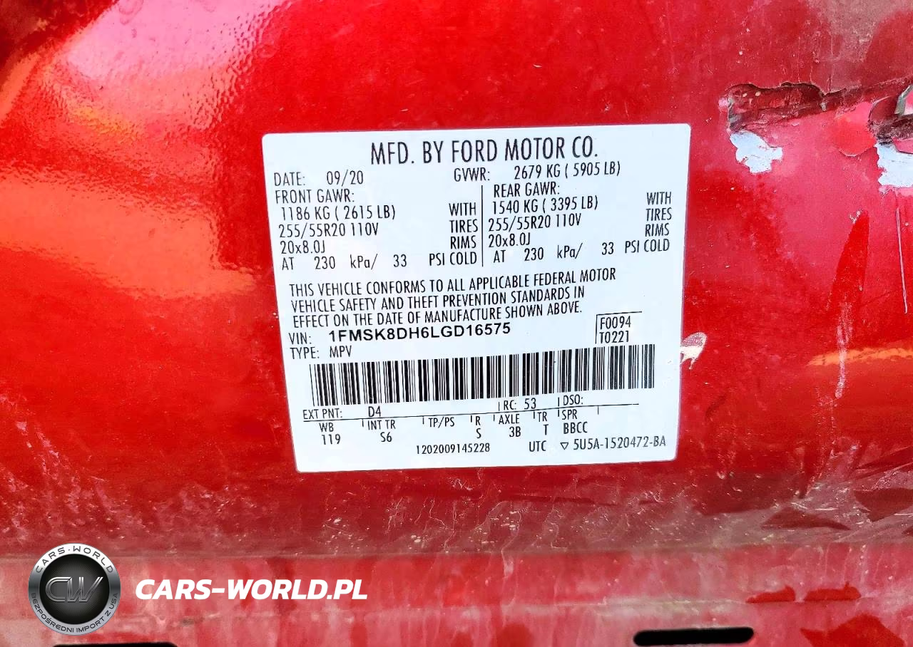 2020 Ford Explorer Xlt VIN:1FMSK8DH6LGD16575 - 14