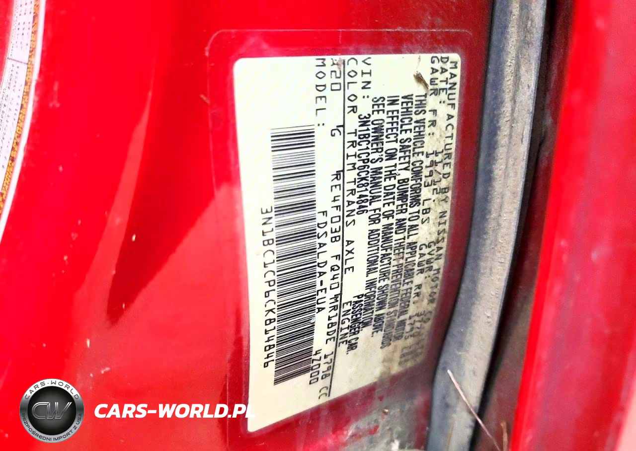2012 Nissan Versa S VIN:3N1BC1CP6CK814846 - 12
