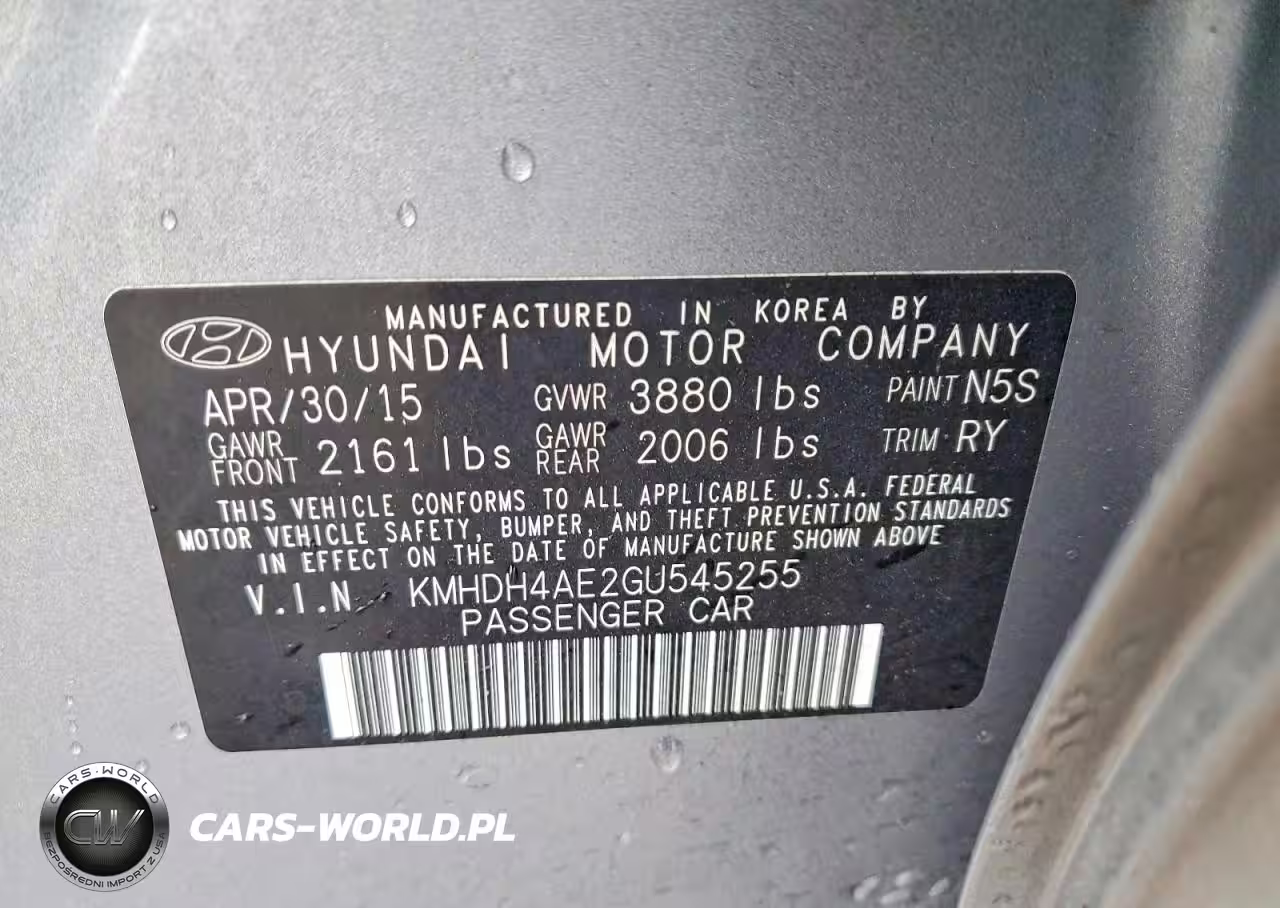 2016 Hyundai Elantra Value Edition VIN:KMHDH4AE2GU545255 - 12
