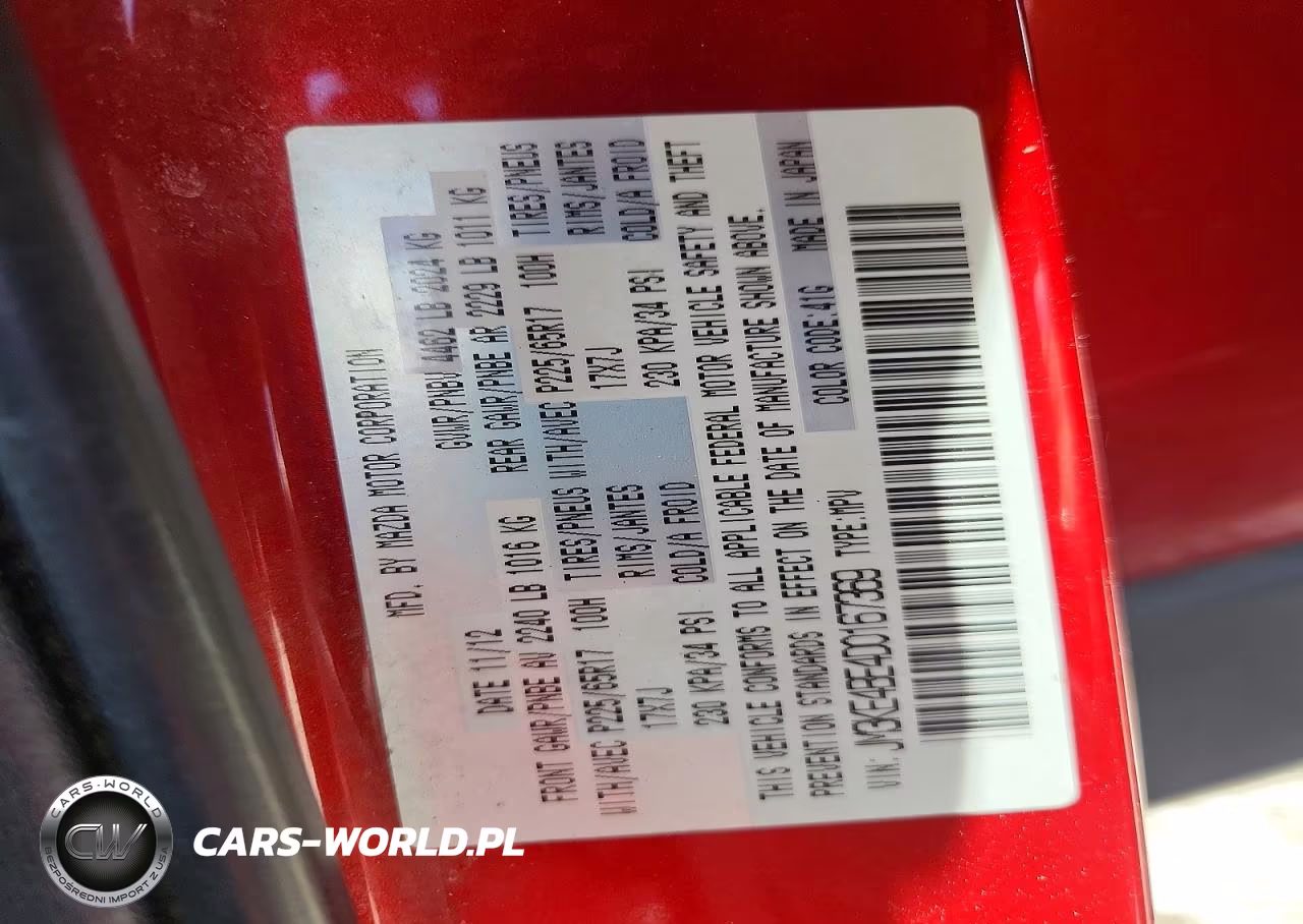 2013 Mazda Cx-5 Sport VIN:JM3KE4BE4D0167369 - 12