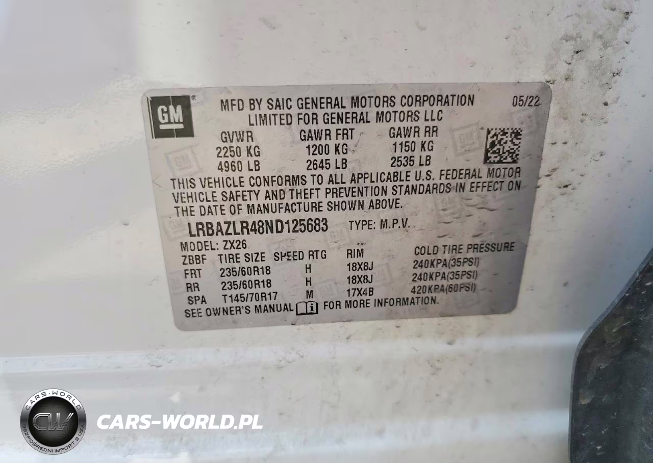 2022 Buick Envision Preferred VIN:LRBAZLR48ND125683 - 13