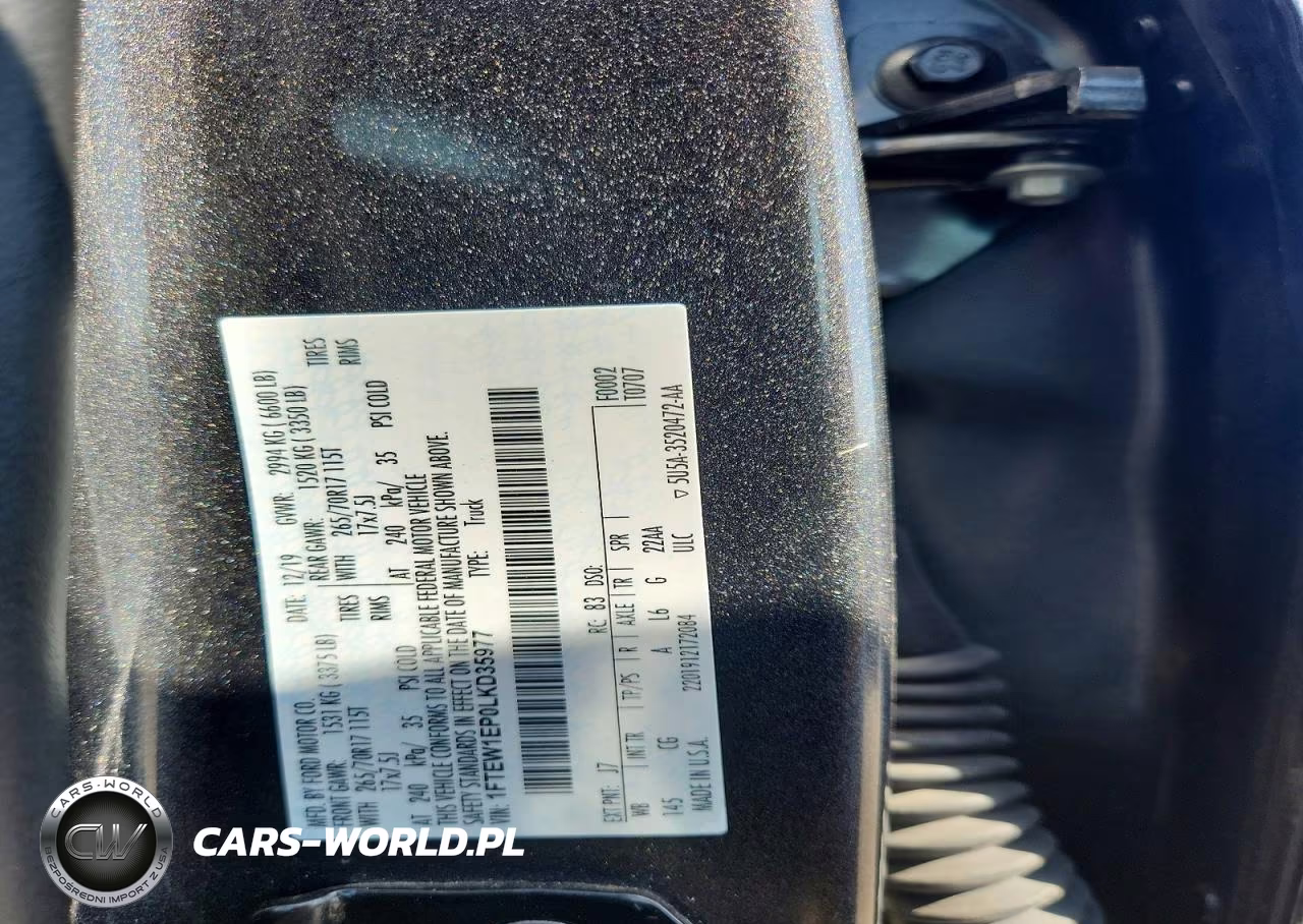 2020 Ford F150 Supercrew VIN:1FTEW1EP0LKD35977 - 13