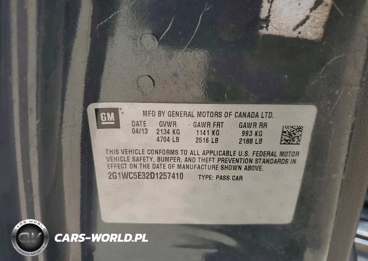 2013 Chevrolet Impala Ltz VIN:2G1WC5E32D1257410 - 12