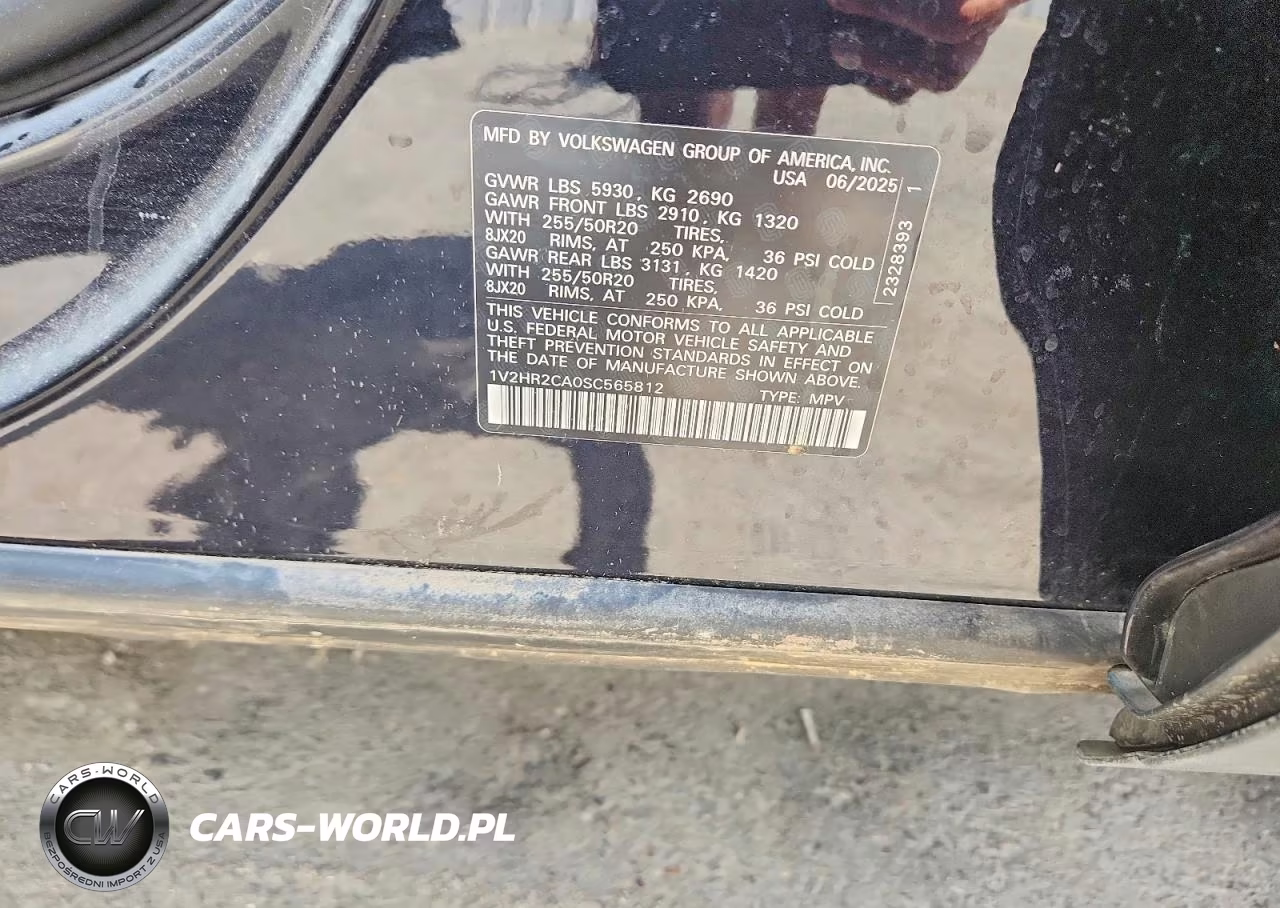 2025 Volkswagen Atlas Se VIN:1V2HR2CA0SC565812 - 12