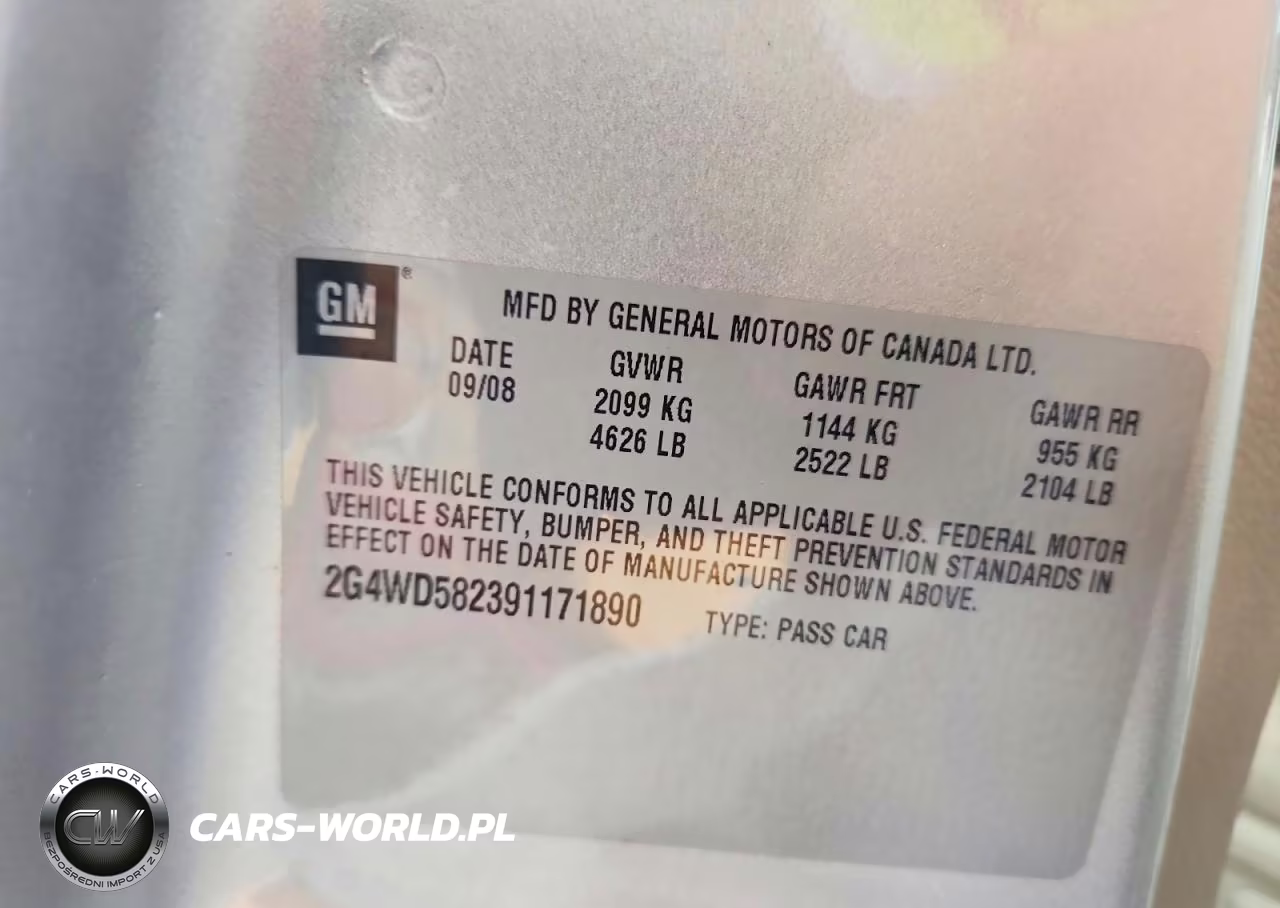 2009 Buick Lacrosse Cxl VIN:2G4WD582391171890 - 12