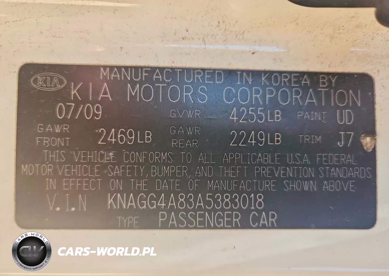 2010 Kia Optima Lx VIN:KNAGG4A83A5383018 - 12