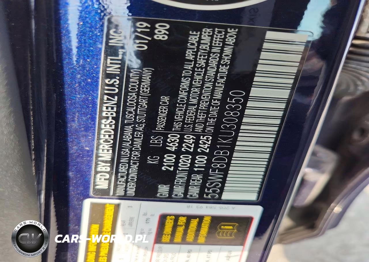 2019 Mercedes-Benz C 300 VIN:55SWF8DB1KU308350 - 12