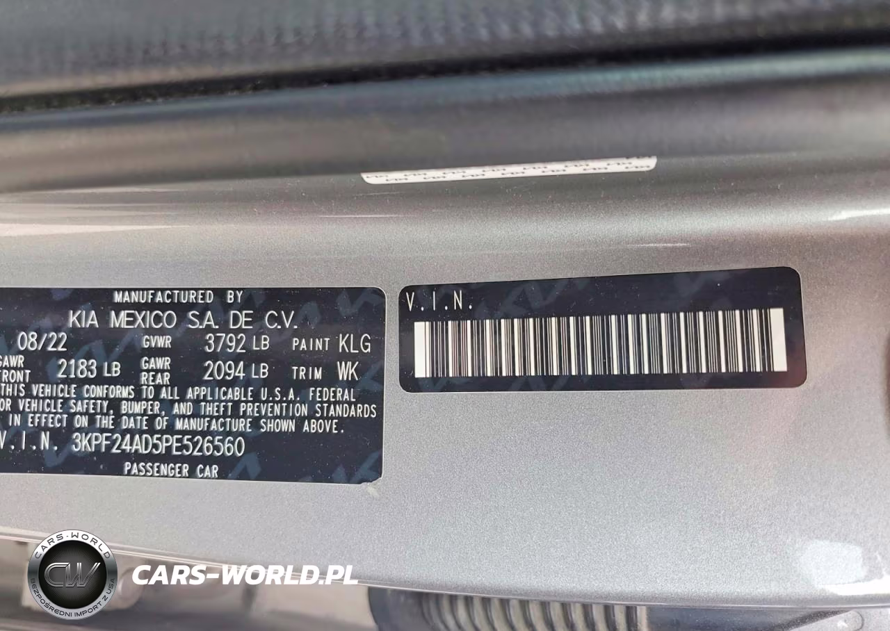 2023 Kia Forte Lx VIN:3KPF24AD5PE526560 - 12