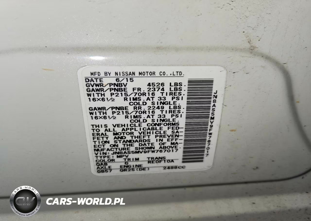 2015 Nissan Rogue Select S VIN:JN8AS5MV9FW767017 - 13