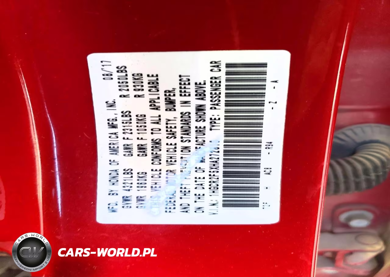 2017 Honda Accord Sport VIN:1HGCR2F5XHA272810 - 13