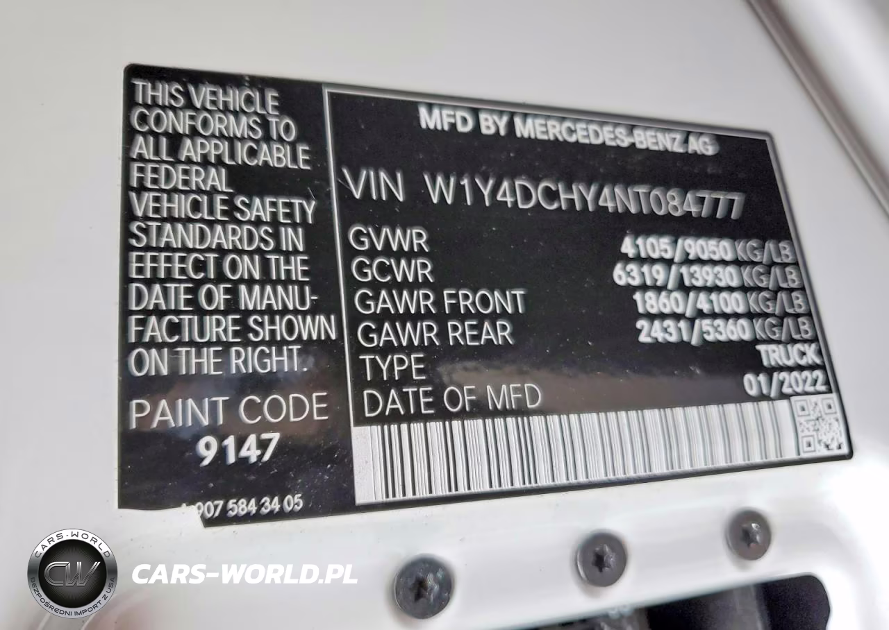 2022 Mercedes Benz Sprinter 2500 Utility - Service Van VIN:W1Y4DCHY4NT084777 - 14