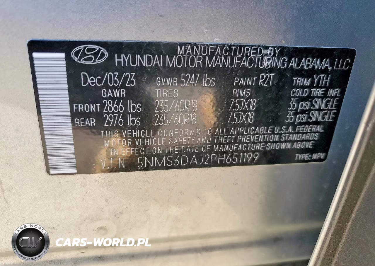 2023 Hyundai Santa Fe Sel Premium VIN:5NMS3DAJ2PH651199 - 13
