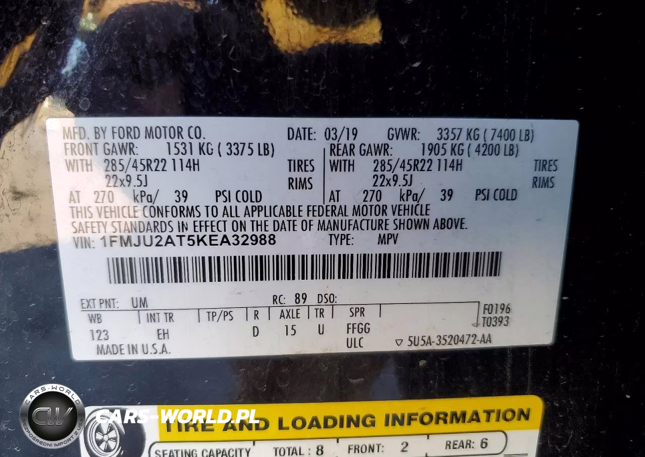 2019 Ford Expedition Limited VIN:1FMJU2AT5KEA32988 - 13