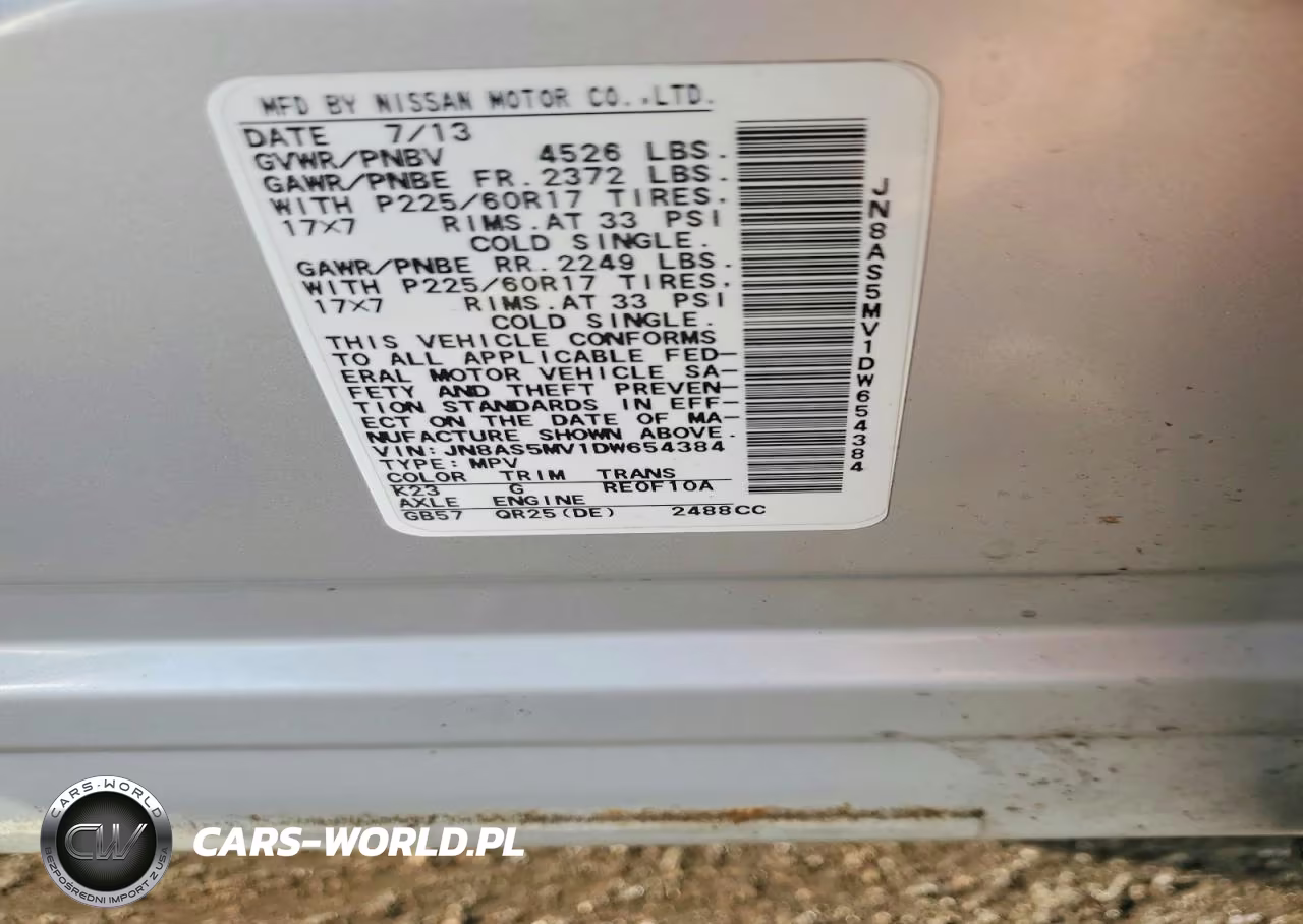 2013 Nissan Rogue S VIN:JN8AS5MV1DW654384 - 13