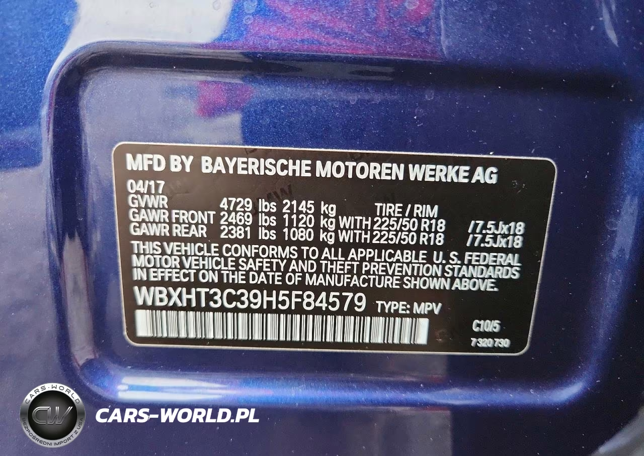 2017 BMW X1 xDrive28I VIN:WBXHT3C39H5F84579 - 13