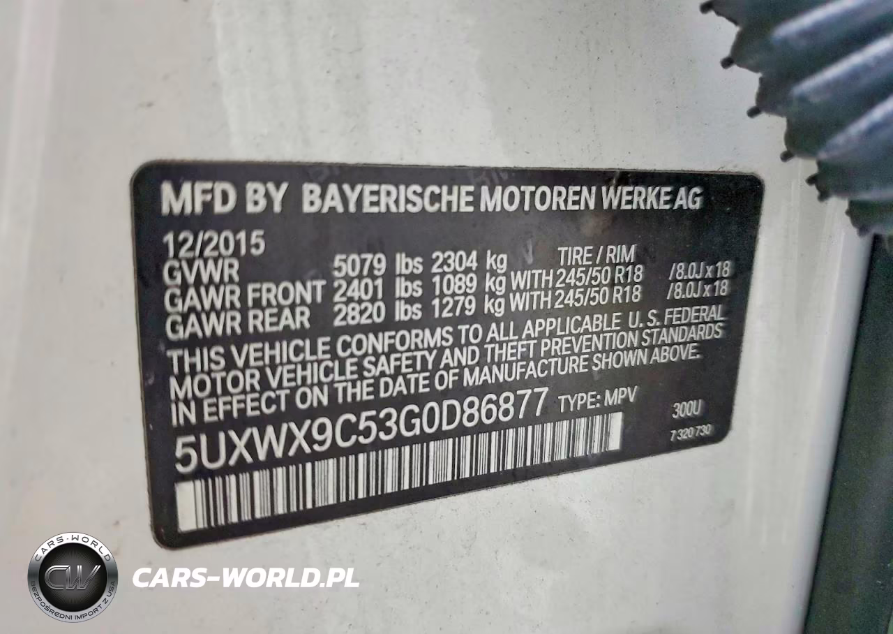 2016 BMW X3 xDrive28I VIN:5UXWX9C53G0D86877 - 12