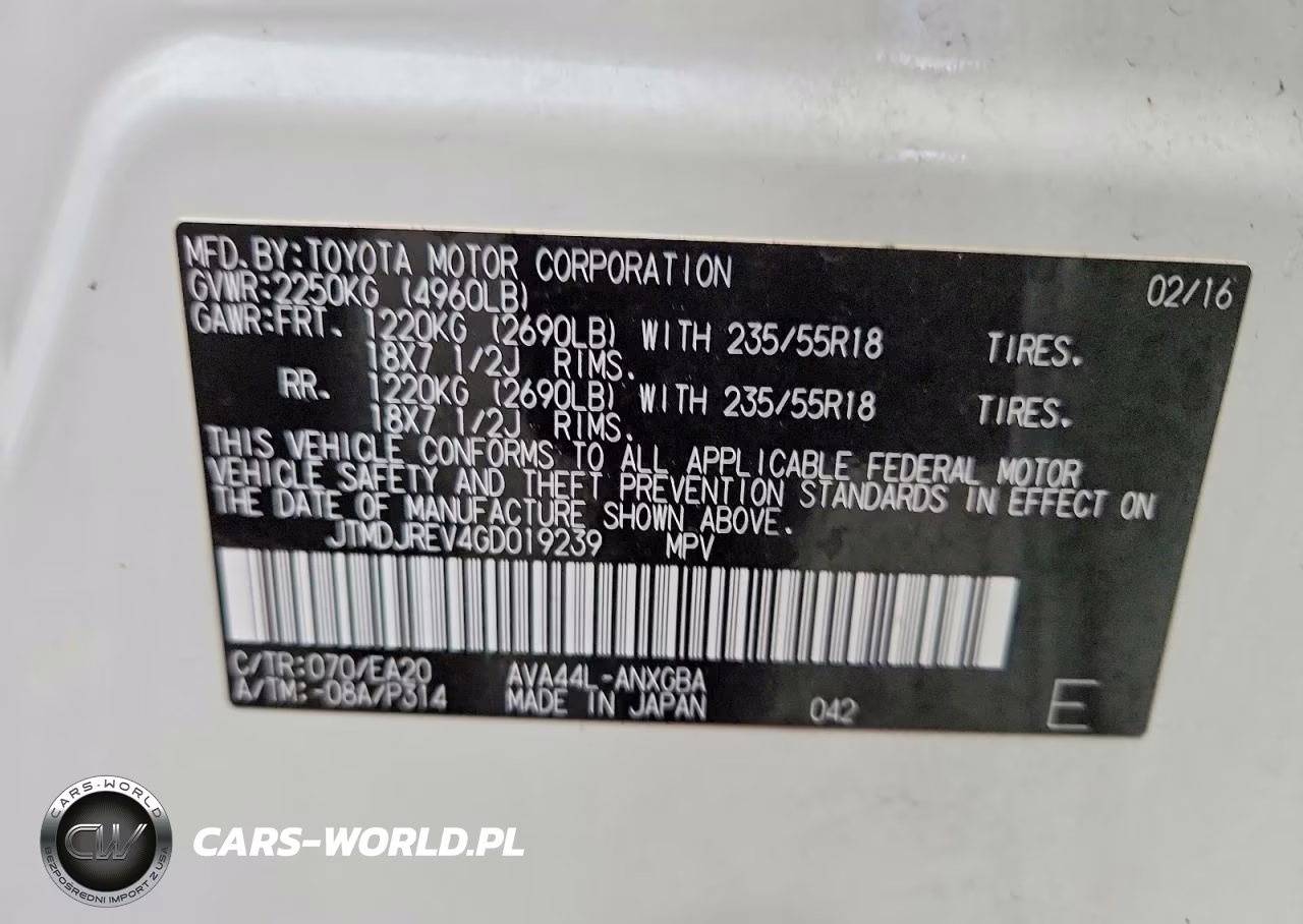 2016 Toyota Rav4 Hv Limited VIN:JTMDJREV4GD019239 - 13