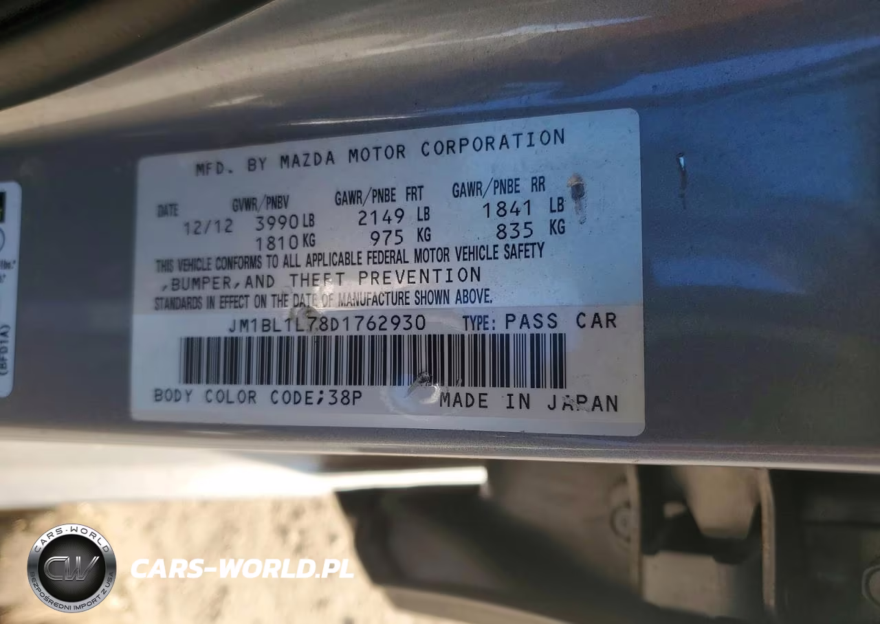 2013 Mazda 3 I VIN:JM1BL1L78D1762930 - 12
