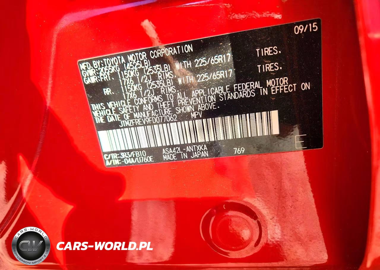2015 Toyota Rav4 Le VIN:JTMZFREV9FD077062 - 14