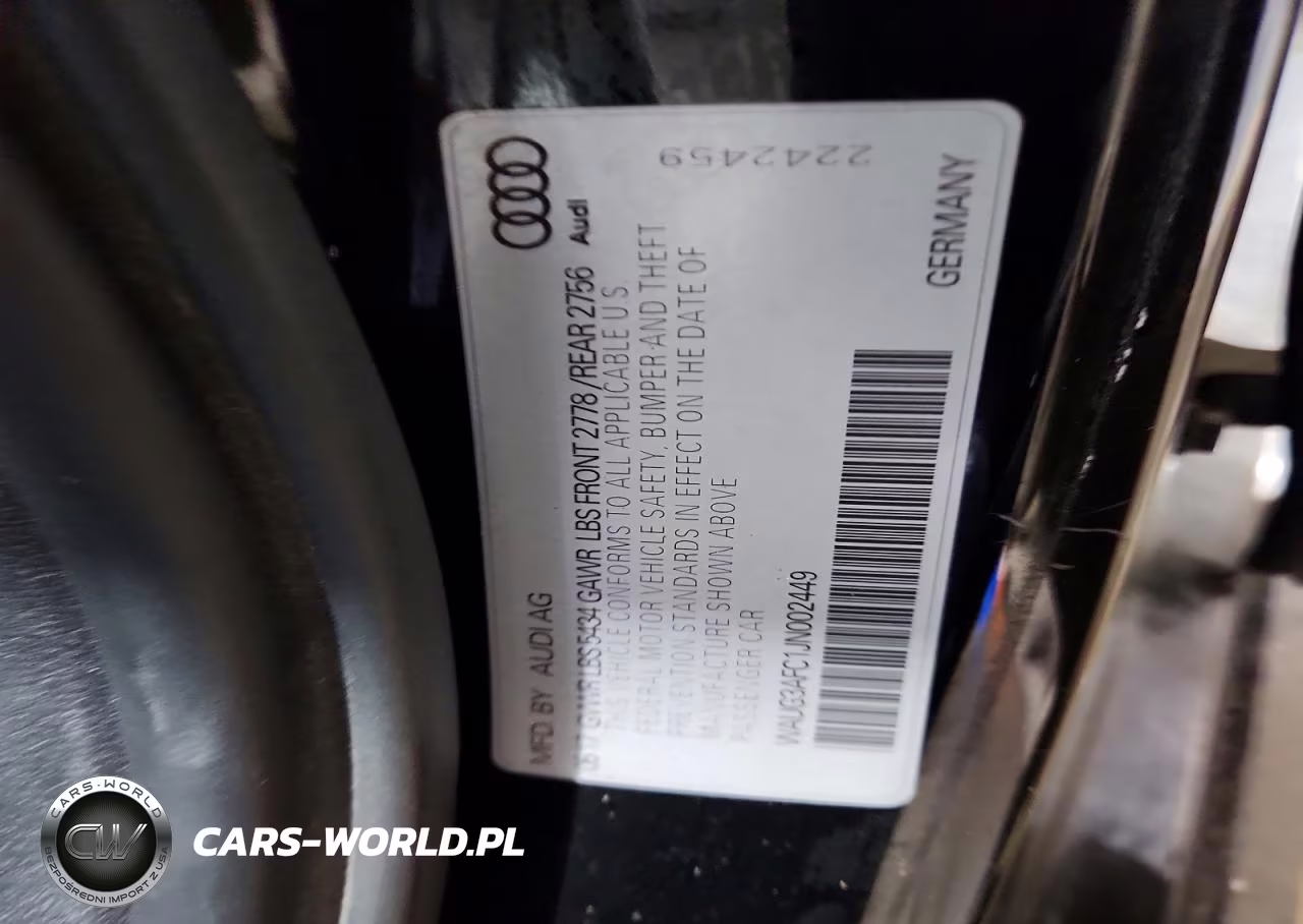 2018 Audi A6 Premium Plus VIN:WAUG3AFC1JN002449 - 12