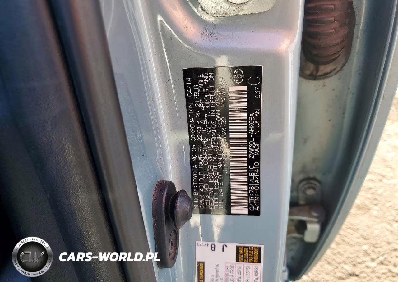 2014 Toyota Prius Four VIN:JTDKN3DU9E1823732 - 12