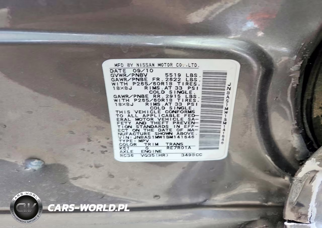 2011 Infiniti Fx35 VIN:JN8AS1MW1BM141646 - 14