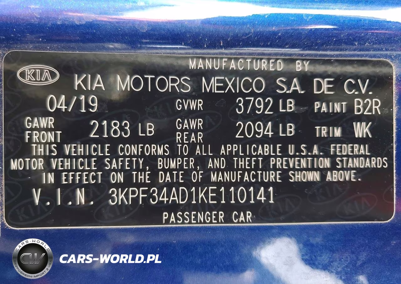 2019 Kia Forte Gt Line VIN:3KPF34AD1KE110141 - 13