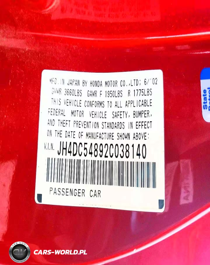 2002 Acura Rsx VIN:JH4DC54892C038140 - 13
