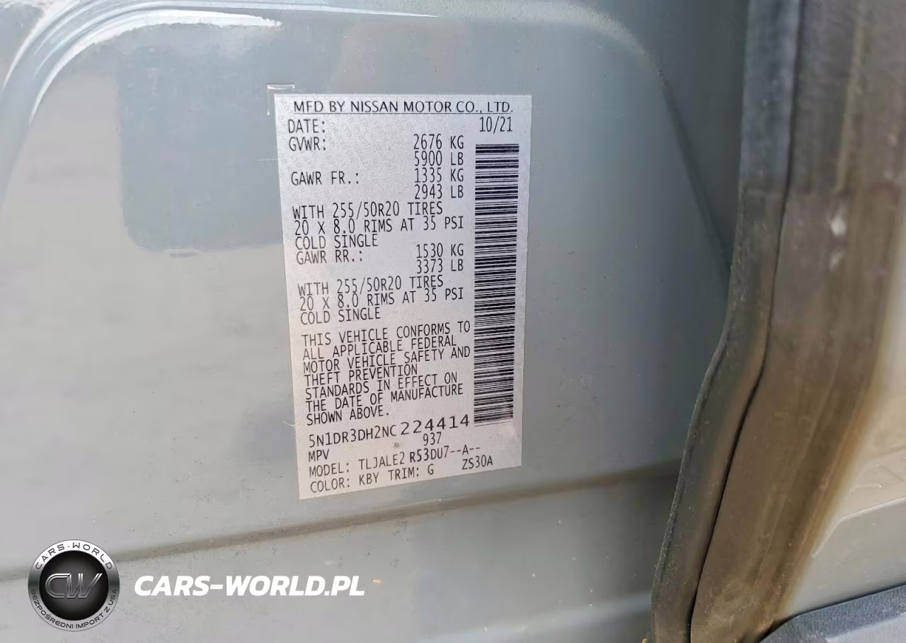 2022 Nissan Pathfinder Platinum VIN:5N1DR3DH2NC224414 - 13