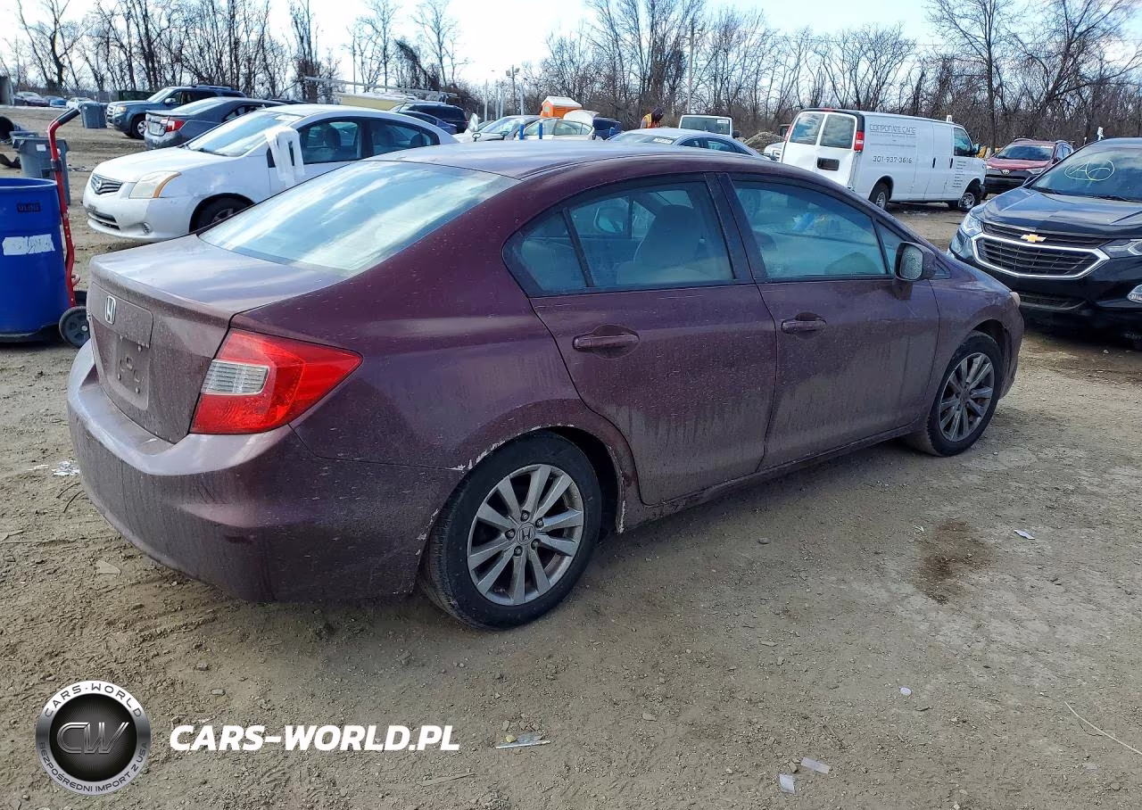 2012 Honda Civic Ex VIN:2HGFB2F81CH538849 - 3