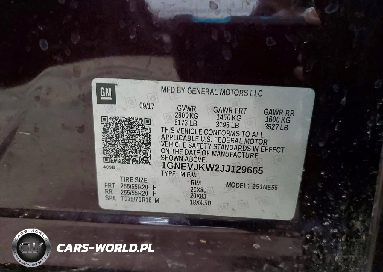 2018 Chevrolet Traverse Premier VIN:1GNEVJKW2JJ129665 - 13