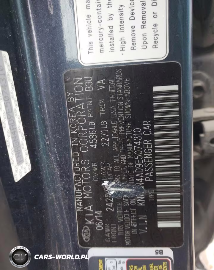2014 Kia Optima VIN:KNAGN4AD9E5074310 - 13