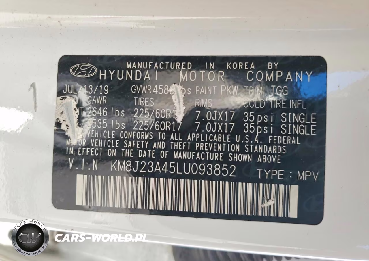 2020 Hyundai Tucson Se VIN:KM8J23A45LU093852 - 13