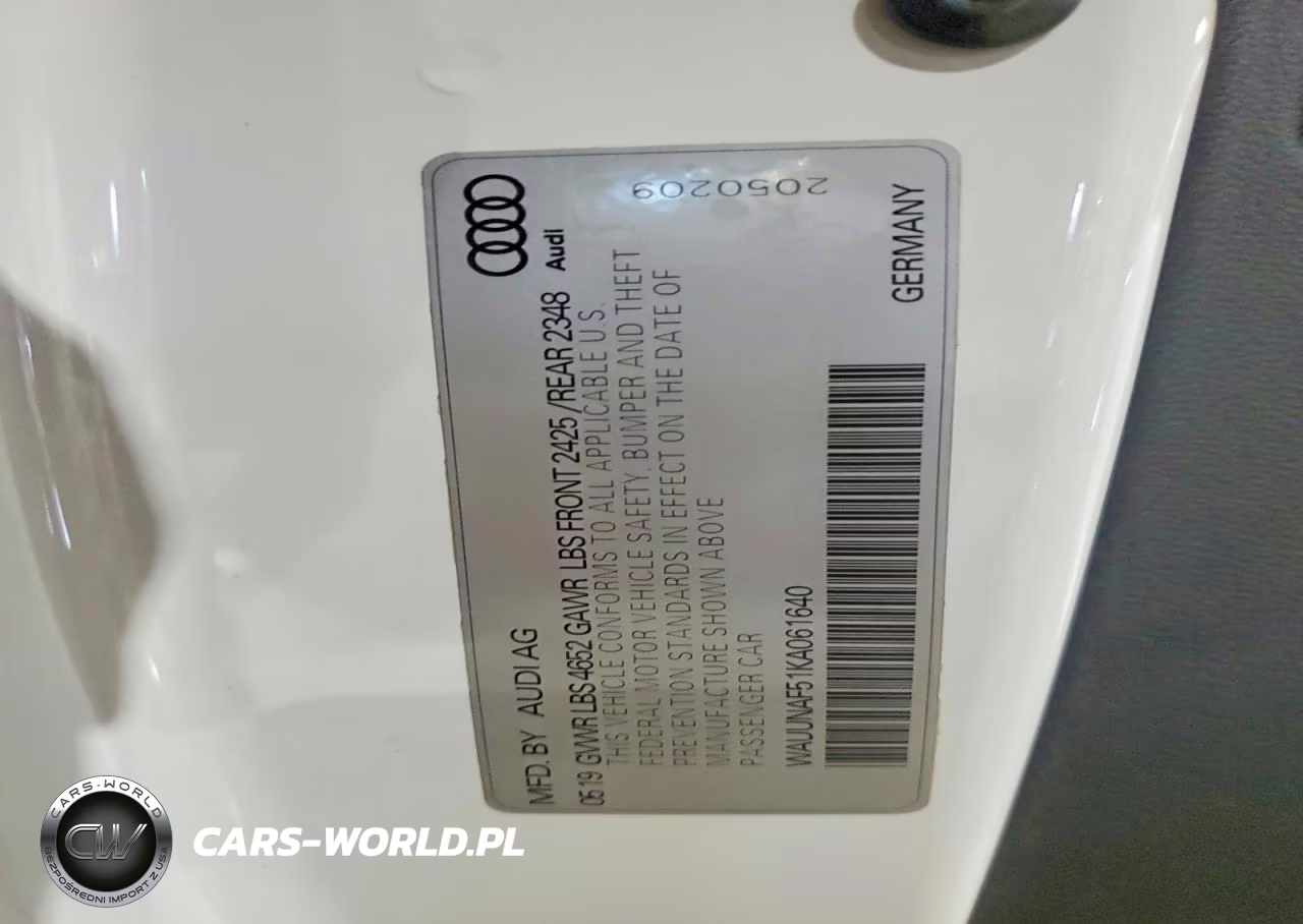 2019 Audi A5 Prestige VIN:WAUUNAF51KA061640 - 13